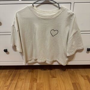 Spiritual Gangster Cream Heart Tee